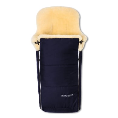 Hofbrucker Kinderwagen Lammfell Fußsack Luxus Navy Blue von Hofbrucker