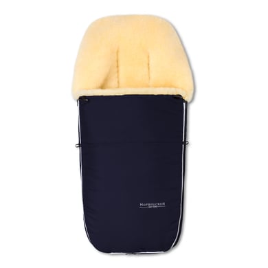 Hofbrucker Kinderwagen Lammfell Fußsack Polaris Navy Blue von Hofbrucker