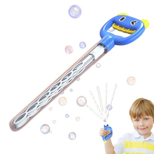 Hogvinnatil Bubble Stick Stab, Bubble -Zauberstäbe für Kinder - Lächelnde Gesichtsblasengebläse Stock - 5-Claw-Interaktives Spielzeug, Partyspiele im Freien für Kinder Geburtstag Camping Outdoor von Hogvinnatil