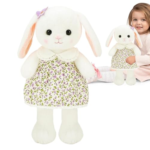 Hogvinnatil Bunny Doll Plüschspielzeug, Plüschhasen für Kinder | Nettes ausgestopftes Tierpuppenspielzeug - Osterszene Ornament Wohnzimmer Arbeitszimmer werfen Kissen weiche Kissen für Freundin, von Hogvinnatil