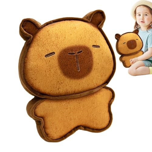 Hogvinnatil Capybara gefülltes Kissen, Capybara Plüsch -Wurfkissen | Cartoon Throw Pillow Doll Decor - Weiches und zartes Dekorationswerkzeug für Auto, Schlafzimmer, Couch, Wohnzimmer, Kinderzimmer von Hogvinnatil