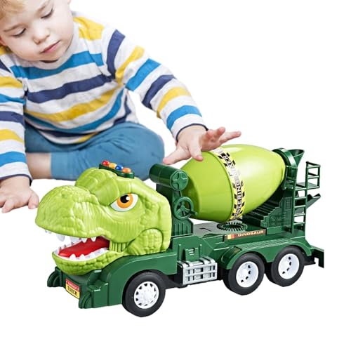 Hogvinnatil Dinosaurier-Transport-LKW-Spielzeug, Dinosaurier-Autospielzeug, Auto Spielzeug Dinosaurier Auto, Dino-Spielzeug für, Lernspielzeug, Dinosaurier-Technikfahrzeug, Rückziehauto, von Hogvinnatil