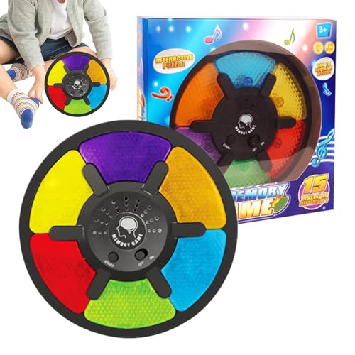 Hogvinnatil Elektronisches Merkspiel mit Lichtern, leuchtendes Merkspiel | Merkspiel Light Up Brain Elektronisches Spiel - Interaktives Challenge Toy Color Klassisches Brettspiel für und Mädchen von Hogvinnatil