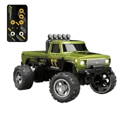 Hogvinnatil Ferngesteuertes LKW-Spielzeug, ferngesteuerte LKWs für | Offroad-Crawler - Wiederaufladbarer Indoor-Autorennfahrer, 2,4-GHz-Elektroauto-Spielzeug mit Lichtern, Maßstab 1:64 für und Mädchen von Hogvinnatil