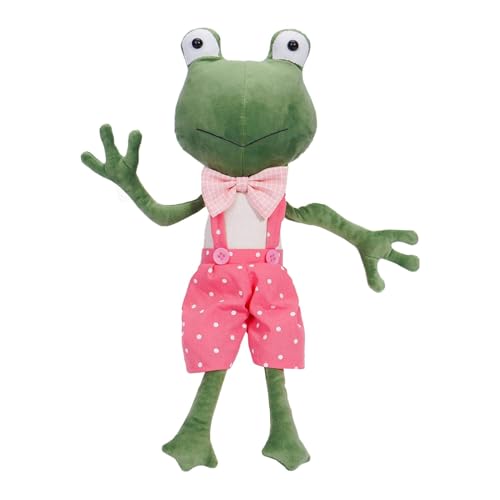 Hogvinnatil Frosch Stofftier,Stofffrosch,Langbeiniger grüner Frosch Plüschtier | Stofftier-Plüschspielzeug, realistische Baby-Fotografie-Requisiten, beruhigendes Spielzeug für Kleinkinder zum von Hogvinnatil