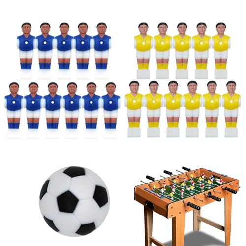 Hogvinnatil Fußballmänner Set, Tischfußballspielspieler | Soccer Guys Figuren für Tischfußballspiel,Creative Football Men Puppenzubehör für zu Hause, Reisen, Schule von Hogvinnatil