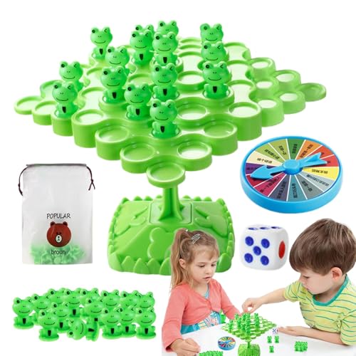 Hogvinnatil -Gleichgewichtsspiel, Frog Balance Tree, Kreatives -Gleichgewichtsspielzeug für Desktop, Lustige Eltern-Kind-Interaktive-Spiele für, Kindergarten, Innen-, Außen-, Reisen von Hogvinnatil