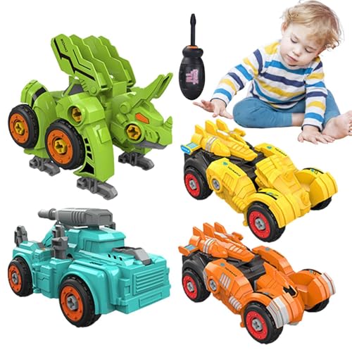 Hogvinnatil Kinderautospielzeug,Dinosaurier-Autospielzeug verformen - Kinder-Dinosaurier-Roboter-Transformationsauto,Frühpädagogisches Spielzeug, Kleinkindspiel, Coasting Power Design-Spielzeugauto von Hogvinnatil