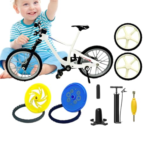 Hogvinnatil Legierungszyklusmodell, kleine BMX -Zyklusspielzeug - Zyklusschmuckspielzeug mit abnehmbaren Teilen - Miniatur -Schreibtisch Handwerks Heimsportendekoration für Bücher, Tisch, Bett von Hogvinnatil