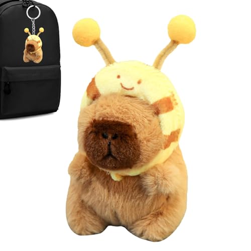 Hogvinnatil Niedlicher Capybara-Plüsch, Stofftier-Plüschtiere,Exquisite Capybara-Puppen-Umarmungsfiguren | Tragbares Plüschtier-Kissenspielzeug, weiches und bequemes Design für Geburtstag, Ostern, von Hogvinnatil