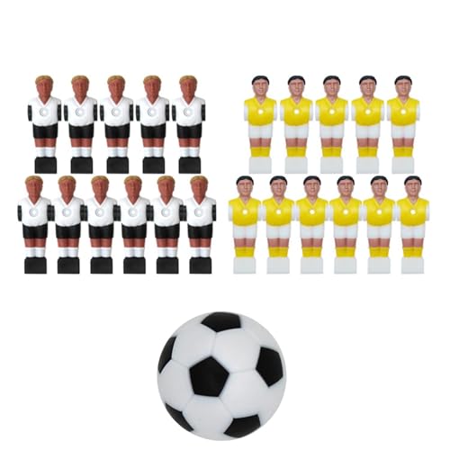 Hogvinnatil Tischfußballspieler Set, Fußballmänner Set, Fußballspieler Spielzeug für Tischfußballspiel, Creative Football Men Puppenzubehör für zu Hause, Reisen, Schule von Hogvinnatil