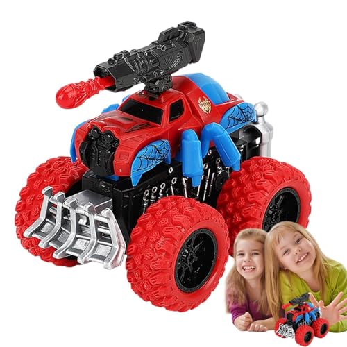 Hogvinnatil Trägheit Push and Go Car Toys, Pull Car - Ziehen Sie die Reibungslastwagen zurück,Tragbarer Druck und Go -Fahrzeug für Kinder, Kinder für Heimreisen Familienspaß von Hogvinnatil