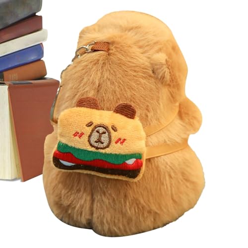 Hogvinnatil Weiches Kissen für Dekorationen,Capybara Stofftier - Exquisite Capybara-Puppen-Umarmungsfiguren - Tragbares Plüschtier-Kissenspielzeug, weiches und bequemes Design für Geburtstag, Ostern, von Hogvinnatil