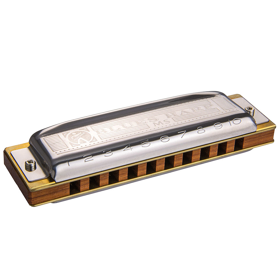 Hohner Blues Harp MS B Richter-Mundharmonika von Hohner