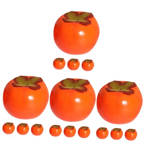 16 STK Simulation Per Simone falsche Früchte Kunstfruchtornament Künstliches Gemüsedekor Spielzeug küche Dekoration spilzeug Toy Layout-Szenendekor Miniatur-Fake-Obst Schaum Orange Hohopeti von Hohopeti