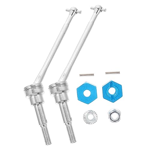 Hohopeti 1 Satz 12423 Antriebswelle Fernbedienung Reparatur von Vorräten Zubehör RC car Drive Shaft Front universal Drive Shaft Remote-Auto-Versorgung verschleißfester Tauchschaft Silver von Hohopeti