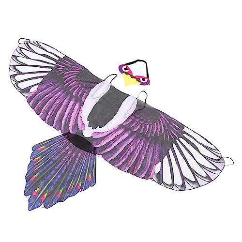 Hohopeti 1 Satz Adlerflügel Realistische Eulenflügel Kinder Cosplay Flügel Kinder Wilde Tierflügel Vogelkostüm Flügel Kinderkostüme Flügel Für Kinder Performance-schmuck Violett Chiffon von Hohopeti