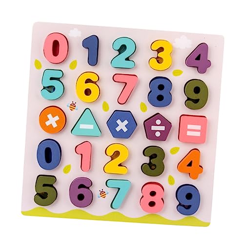 Hohopeti 1 Satz Alphabet-blöcke-Puzzle-Spielzeug 3D-Buchstaben-rätsel Für Kleinkinder Passendes Spielzeug Für Kinder Steckpuzzles ABC-puzzlebrett Kinderspielzeug Kinderpuzzle Hölzern von Hohopeti