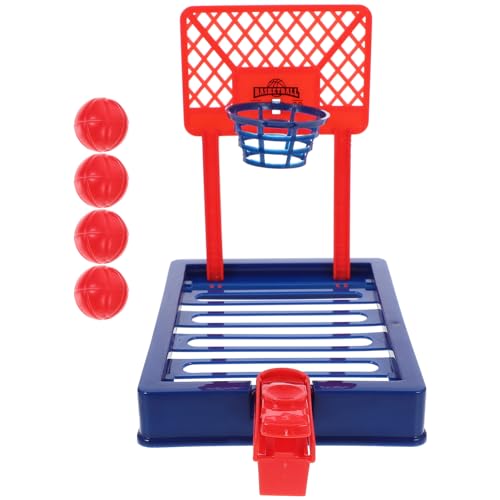 Hohopeti 1 Satz Mini-tischsportspiele Mini-basketballkorb Basketball-partygeschenke Indoor-Basketball-schießspiel Desktop-basketballkorb Mini-basketballspiel Spielzeug Plastik von Hohopeti