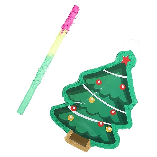 Hohopeti 1 Satz Weihnachtspinata Für Kinder Festival-piñata Künstlicher Weihnachtsbaum Schneemann-piñata Weihnachtsfeier Liefert Weihnachtsparty-dekoration Piñata- Papier von Hohopeti