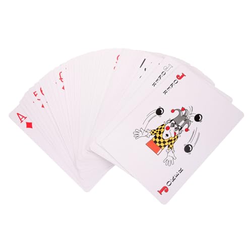 Hohopeti 1 Satz große Spielkarten pokerkarten Festival Spielkarten Erwachsenen Spielkarten lustige kartenspiele Brettspiel-Poker riesige Spielkarten Partykartenspiel Trick-Tool Papier von Hohopeti