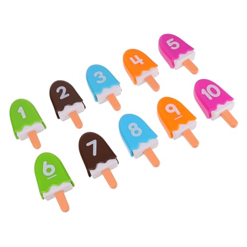 Hohopeti 1 Satz passendes Spielzeug Kinder Spielzeug Toys sankastenspielsachen Children Toys passendes zählspiel Zahlensortierspiel Nummernerkennungstool Kinderspielzeug Plastik von Hohopeti