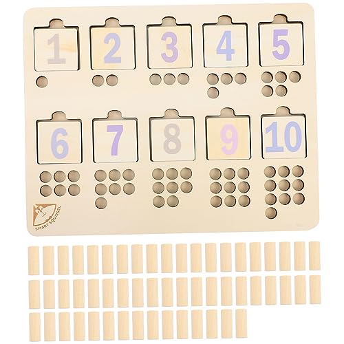 Hohopeti 1 Set Früherziehung Puzzle Spielzeug Vorschule Steckpuzzle Spielzeug Zahlenpuzzle Für Kinder Pädagogisches Knopfpuzzle Vorschulspielzeug Puzzle Spielzeug Kleinkind von Hohopeti