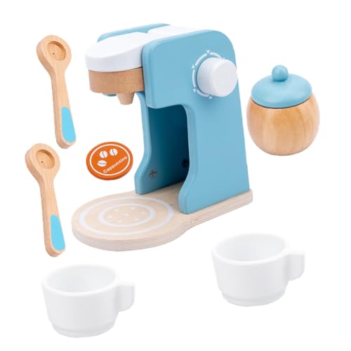 Hohopeti 1 Set Holzspielzeug Kaffeemaschine Für Interaktives Küchenzubehör Für Rollenspiele Pädagogisches Für Kleinkinder Ideal Für Das Puppenhaus Und Kreative Spielszenarien von Hohopeti