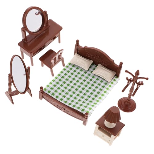 Hohopeti 1 Set Puppenhaus Mini-möbel Miniatur-schlafzimmermöbel Modell Szene Prop Modell von Hohopeti