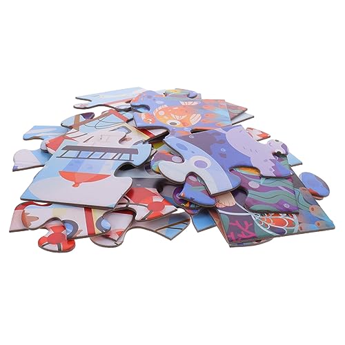 Hohopeti 1 Set Rätsel Für Kleinkinder Papier -rätsel Kinder Intellektuelle Puzzle Kinder Seelwelt Puzzle Für Kinder von Hohopeti