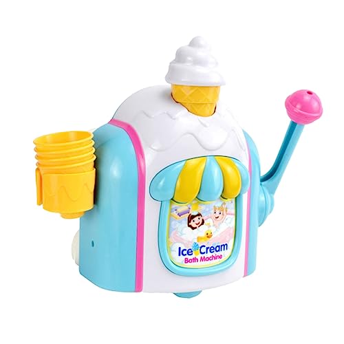 Hohopeti 1 Set Seifenblasenmaschine Form Einer Eismaschine Niedliches Badespielzeug Für Babys Ideal Für Die Badewanne Und Als Badezubehör Fördert Das Mit Blasen von Hohopeti