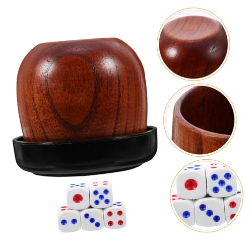 Hohopeti 1 Set Set Würfelbecher Set Rollenspiel Würfelbecher Würfelschüttler Ktv Spielbecher Würfel Aufbewahrungskoffer Würfelaufbewahrungsbecher Würfelhalter Professioneller Würfelbecher von Hohopeti