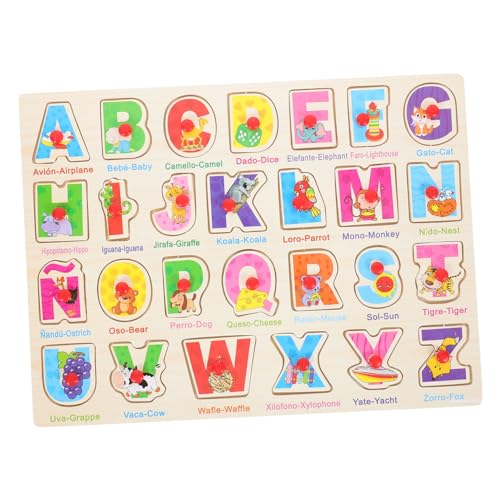 Hohopeti 1 Set Spanisches Puzzle Kleinkind Puzzle Kinder Puzzles Spielzeug Puzzles Für Kleinkinder Kinder Puzzles Puzzle Für Kinder Kleine Puzzles Für Kinder Alphabet Brett von Hohopeti