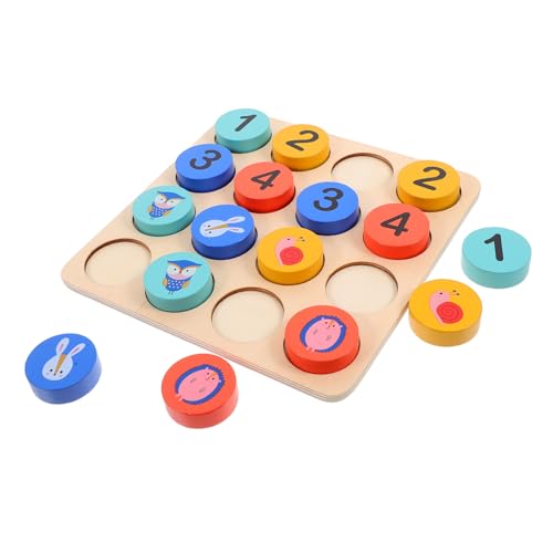 Hohopeti 1 Set Sudoku Spiel Schachbrettspiel Arithmetik Lernen Sudoku Spielzeug Sudoku Tischspiel Steckbrettspielzeug Kinder Sudoku Spielzeug Schachspiel Sudoku Brettspielspielzeug Holz von Hohopeti