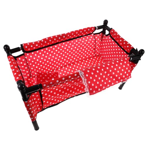 Hohopeti 1 Set Winziges Bett Für Mini Miniaturpuppen Bettdekor Mini Bettmöbel Mini Dekor von Hohopeti