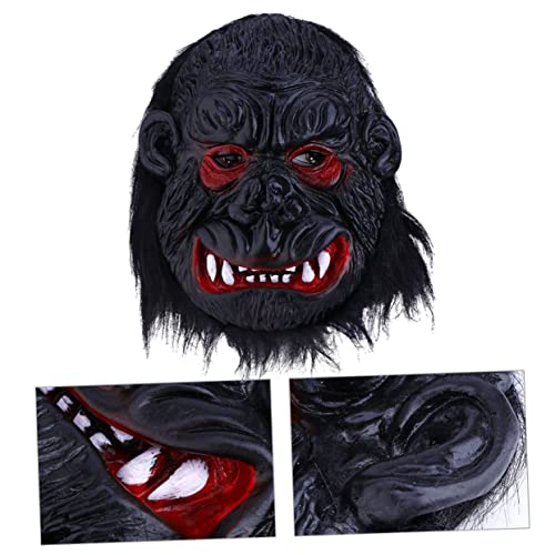 Hohopeti 1 Stück Halloween Gorilla Maske Gruselige Vollkopf Maske Für Erwachsene Ideal Für Horror Partys Und Kostümpartys Schwarz Mit Detaillierten Zähnen Perfektes von Hohopeti