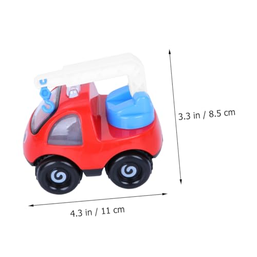 Hohopeti 1 Stück ägheits Engineering Auto Für Babys Und Kleinkinder Rot Kranauto Für Kinder Ideal Für Spiel Und Entwicklung Robustes Design Fördert Motorische Fähigkeiten von Hohopeti