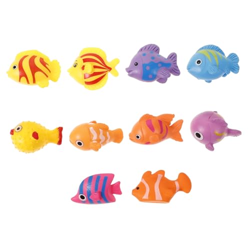 Hohopeti Kunstharzfisch Kleine Deko Fische Fisch Figuren Cartoon Dekoration Für Aquarien Mini Landschaften Und Niedliche Tier Deko Für Fischbecken Und Mikrolandschaften von Hohopeti