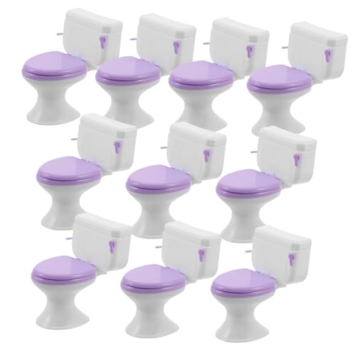 Hohopeti 10 Stück Puppenhaus Mini Toilette Tiny House Toilette Zum Basteln Für Puppenhaus Miniatur Badezimmerzubehör Kleine Hohopeti 10 Stück Puppenhaus Mini Toilette Tiny House Toilette Zum Basteln Für Puppenhaus Miniatur Badezimmerzubehör Kleine von Hohopeti