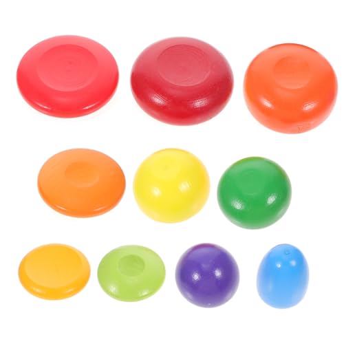 Hohopeti 10 Stück Teiliges Balanciersteine Holzspielzeug für Kleinkinder Farbenfrohes Stapelspiel Hand Auge koordination Kreativität und Sowie Formwahrnehmung Hohopeti 10 Stück Teiliges Balanciersteine Holzspielzeug für Kleinkinder Farbenfrohes Stapelspiel Hand Auge koordination Kreativität und Sowie Formwahrnehmung von Hohopeti