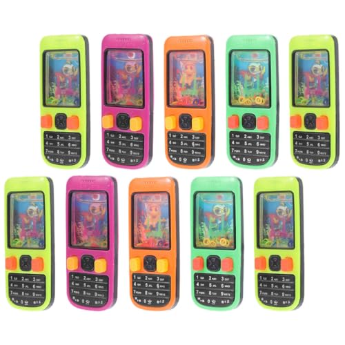 Hohopeti 10 Stück Teiliges Mini Wasser Ringwurfspiel Handheld Wasser für Erwachsene in Handyform Party und Reisespielzeug für Jungen und Mädchen Hohopeti 10 Stück Teiliges Mini Wasser Ringwurfspiel Handheld Wasser für Erwachsene in Handyform Party und Reisespielzeug für Jungen und Mädchen von Hohopeti