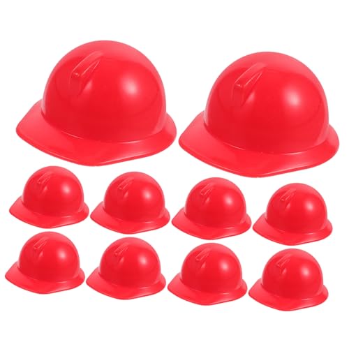 Hohopeti 10 Stück Teiliges Miniatur sicherheitshelme aus Kunststoff Kleine Bauarbeiterhelme in Leuchtendem Rot Dekorative Puppenhelme für DIY Basteln und Dollhouse Zubehör Hohopeti 10 Stück Teiliges Miniatur sicherheitshelme aus Kunststoff Kleine Bauarbeiterhelme in Leuchtendem Rot Dekorative Puppenhelme für DIY Basteln und Dollhouse Zubehör von Hohopeti