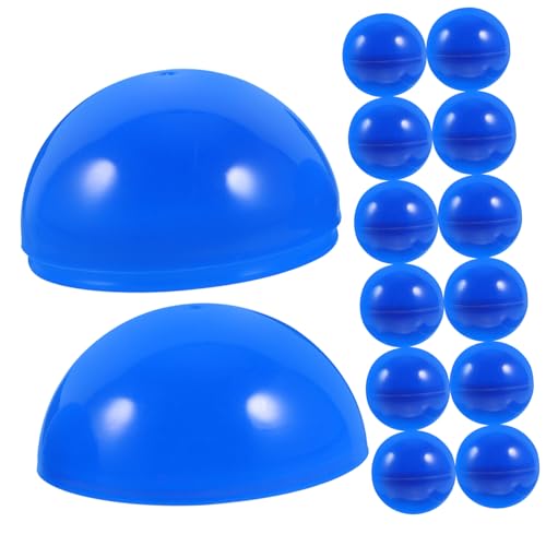 Hohopeti 100 STK Spielbälle Geöffnete Pongbälle Pongspiel Mit Bällen Lotteriekugeln Verkaufsautomat Spielzeug Pitbälle Ball Bingokugeln Mit Käfig Glücksmaschine Mini-Spielzeug Blau Blue von Hohopeti