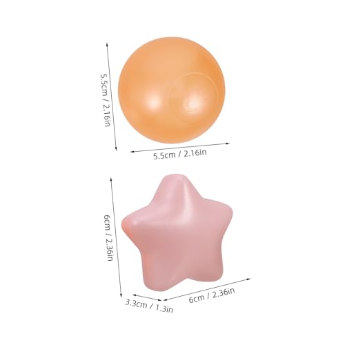 Hohopeti 100 Stück Bunte Pitbälle aus Kunststoff für Spielzelt Bällebad Pool Hand Auge koordination und Greifkraft für Kleinkinder Hohopeti 100 Stück Bunte Pitbälle aus Kunststoff für Spielzelt Bällebad Pool Hand Auge koordination und Greifkraft für Kleinkinder von Hohopeti