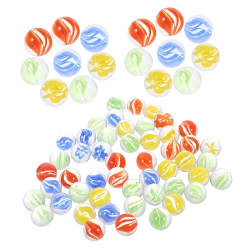 Hohopeti 100 Stück Glasmurmeln Bunte Glasperlen mit Hellem Achtblüten Design Vielseitige Dekoration für und Aquariumdeko Hohopeti 100 Stück Glasmurmeln Bunte Glasperlen mit Hellem Achtblüten Design Vielseitige Dekoration für und Aquariumdeko von Hohopeti