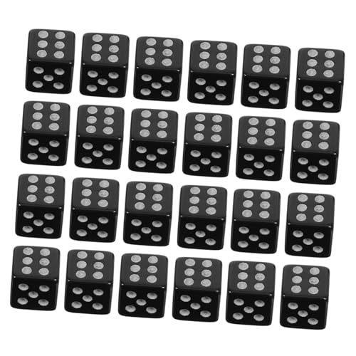 Hohopeti 100 Stück Mini Schwarze Würfel Kompakt Leicht Tragbar Für Brettspiele Partyspiele Familien Mathespiele Hohopeti 100 Stück Mini Schwarze Würfel Kompakt Leicht Tragbar Für Brettspiele Partyspiele Familien Mathespiele von Hohopeti