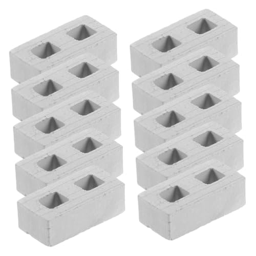 Hohopeti 100 Stück Villa Modell Miniatur Kunstziegel Kleine Ziegel Modellbau Bausätze DIY Mini Gartenziegel Mini Ziegel Zum Basteln Keramik Grau Hohopeti 100 Stück Villa Modell Miniatur Kunstziegel Kleine Ziegel Modellbau Bausätze DIY Mini Gartenziegel Mini Ziegel Zum Basteln Keramik Grau von Hohopeti