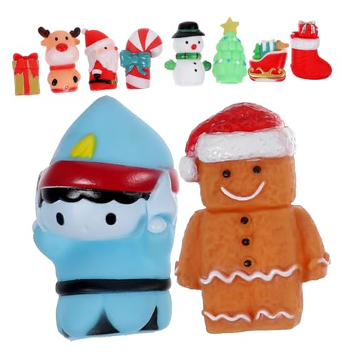 Hohopeti 10st Weihnachts- Weihnachts-Mini-fingerpuppe Handpuppenspielzeug Weihnachtspuppen Für Kinder Weihnachtsstrumpffüller Geschichtenerzählendes Puppenspielzeug Vinyl von Hohopeti