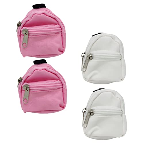 Hohopeti 12 STK Simulation Schultasche Mini-rucksäcke Mini-puppenrucksäcke Schultaschen Für Mädchen Mini-Rucksack Für Mädchen Rucksäcke Für Mädchen Dekorativer Puppenrucksack Stoff von Hohopeti