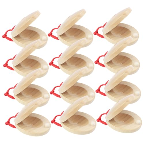 Hohopeti 12 Stck Teiliges Holz Kastagnetten für Klare Klangqualität Sicher und Handfreundlich Pädagogisches Musikspielzeug Koordination und Intelligenz für Jungen und Mädchen Hohopeti 12 Stck Teiliges Holz Kastagnetten für Klare Klangqualität Sicher und Handfreundlich Pädagogisches Musikspielzeug Koordination und Intelligenz für Jungen und Mädchen von Hohopeti